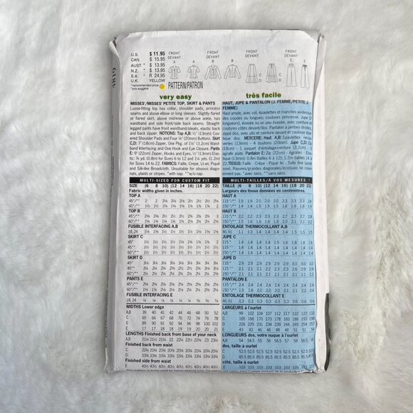 2 Butterick Sewing Patterns - Picture 5 of 5